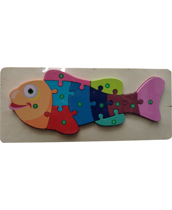 ROMPECABEZAS MADERA ANIMALES 10 PIEZAS GP DR1071