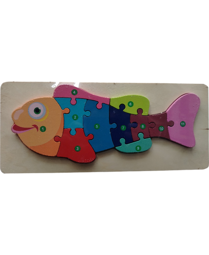 ROMPECABEZAS MADERA ANIMALES 10 PIEZAS GP DR1071