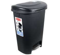 BASURERO RUBBERMAID TAPA PEDAL 13GL NEGRO