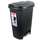 BASURERO RUBBERMAID TAPA PEDAL 13GL NEGRO