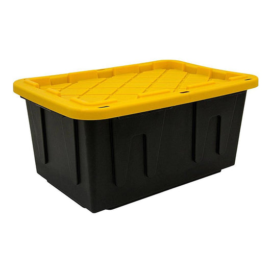 CAJA NEGRA CON TAPA AMARILLA GREENMADE 102 LITROS