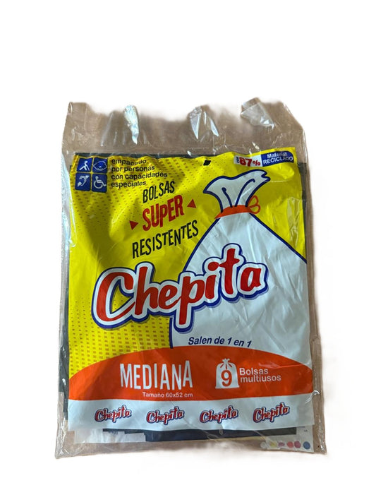 BOLSA NEGRA MEDIANA CHEPITA (1x60x9)