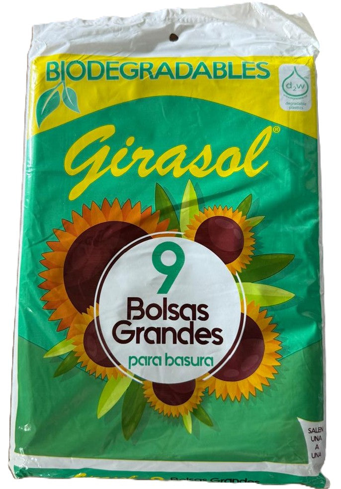 BOLSA NEGRA GIRASOL GRANDE OXO 60x70 9 UDS