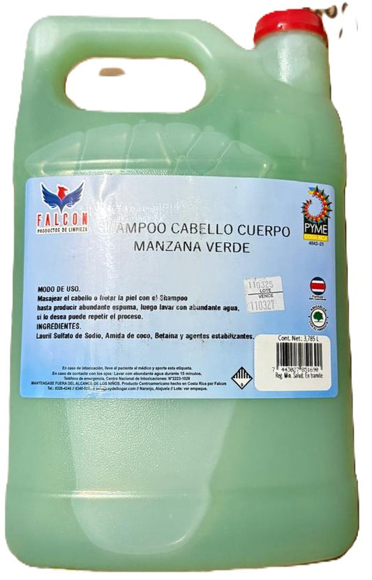 SHAMPOO CABELLO CUERPO RH MANZANA VERDE GL