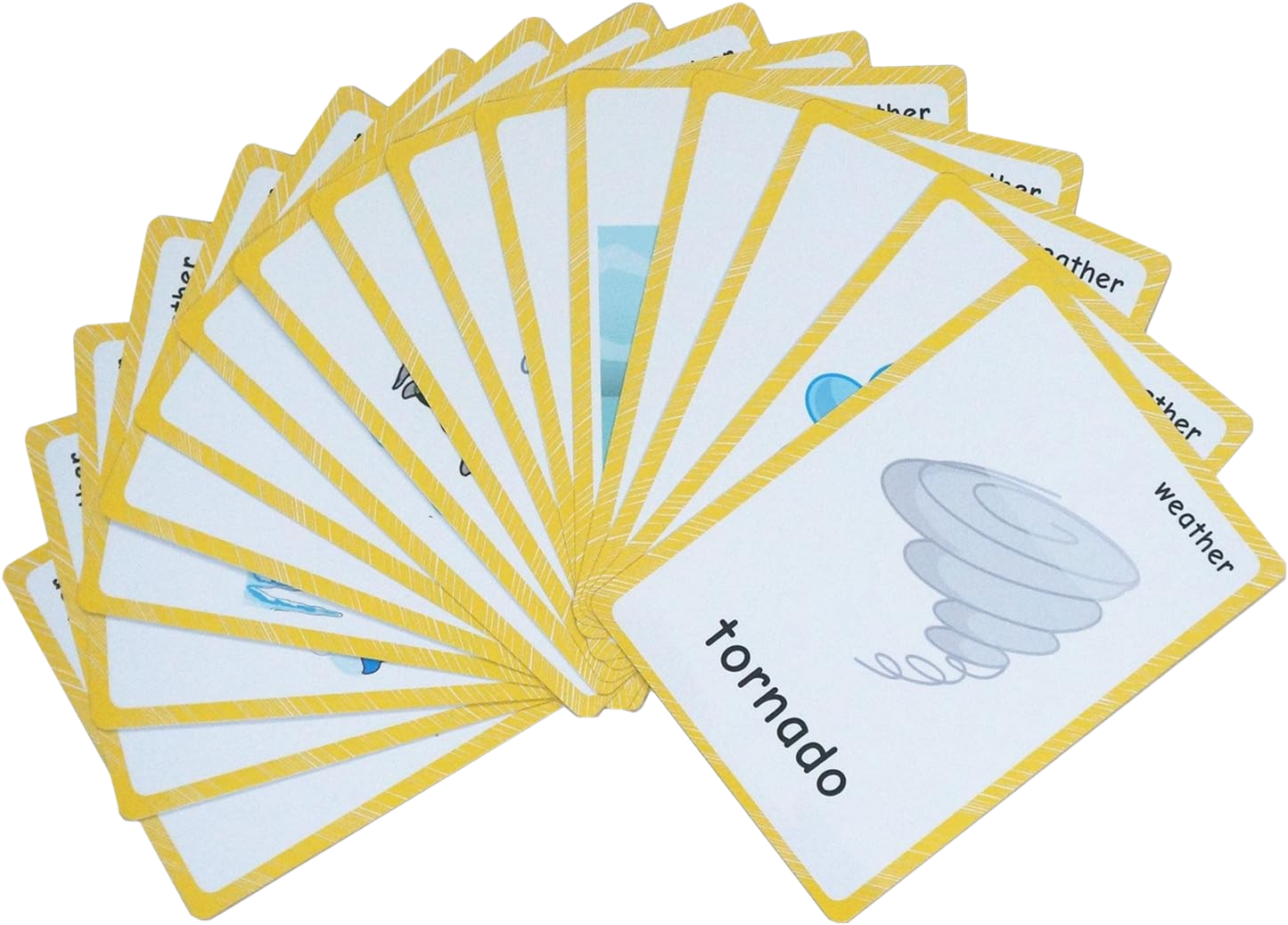 SET DE 12 TARJETAS CON TEMÁTICAS VARIADAS SEF CLIMA ETC