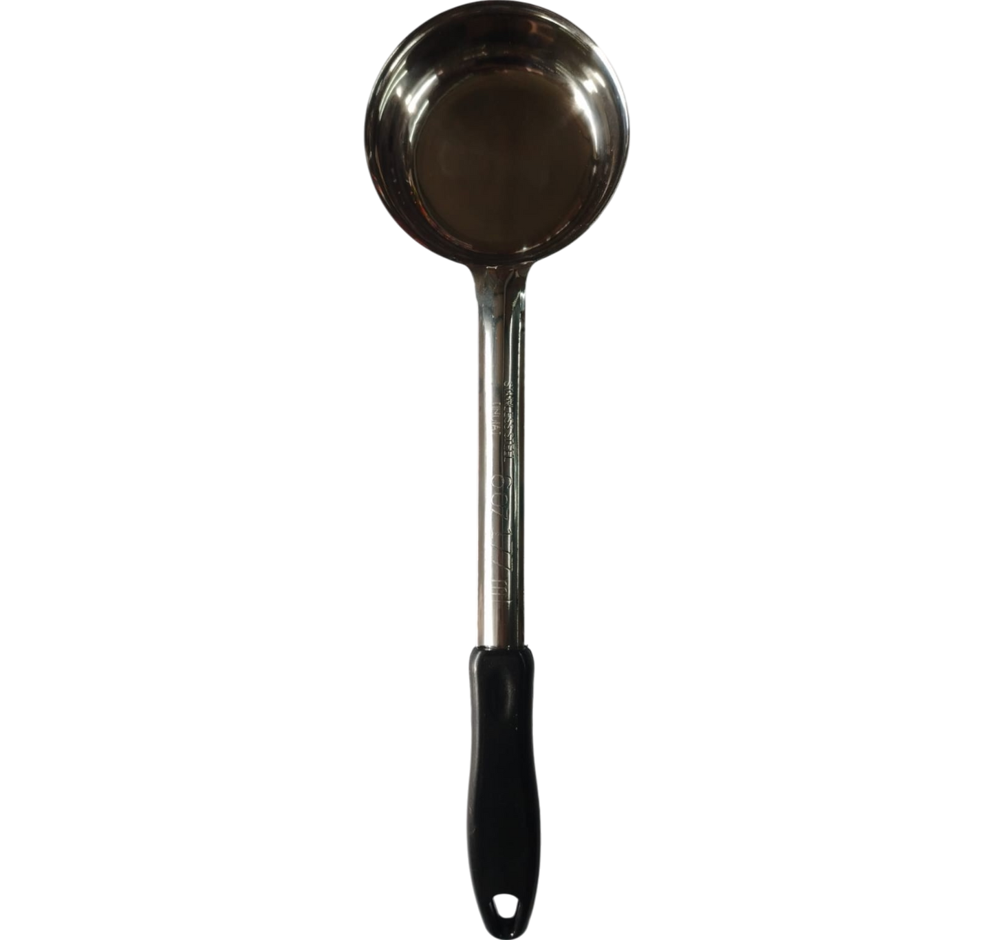 CUCHARA PORCIONERA ACERO INOX 6 ONZ NEGRA