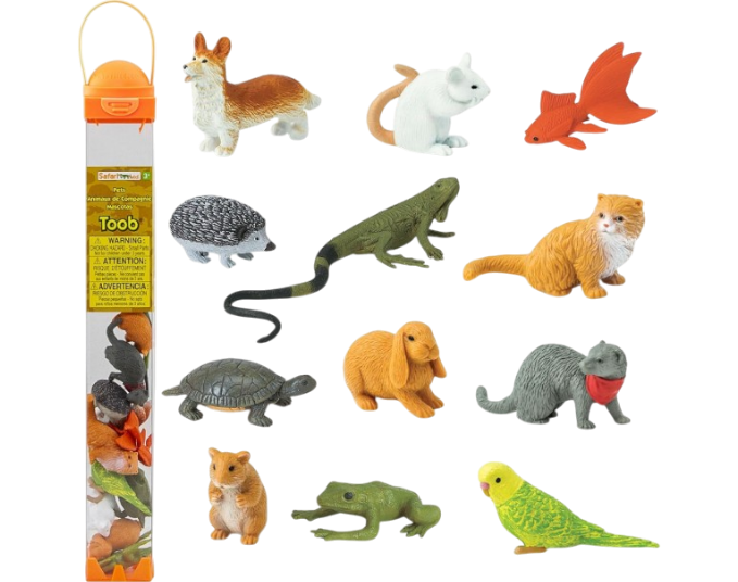 DIDACTICO TUBO DE REPLICAS ANIMALES SAFARI LTD