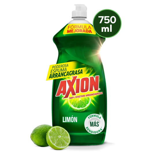 LAVAPLATOS AXION LIMON LIQUIDO BOTELLA 750ML