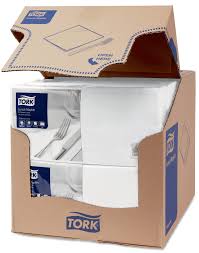 TORK WHITE LUNCH NAPKIN 33X33cm 1/4F 2P 100/36s 60553539